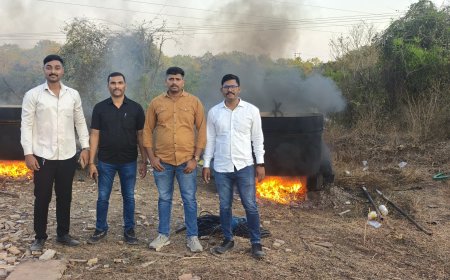 मोठी बातमी : "गुळमिश्रित रसायनाचा 'बाजार' पोलिसांनी उठवला; चिखलीच्या तरुणाचा हातभट्टीचा कारखाना उद्ध्वस्त!"