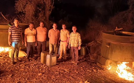 मोठी बातमी : उत्तर चाकण पोलिसांची अवैध हातभट्टीवर मोठी कारवाई; १६ लाख रुपयांचे रसायन जप्त..