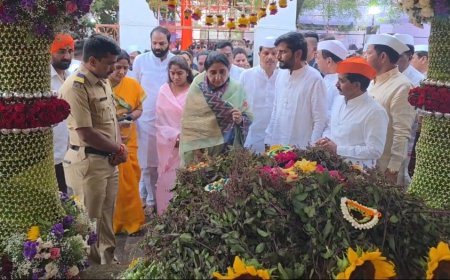 वढू-तुळापूर येथे धर्मवीर छत्रपती संभाजी महाराज यांचा ३३७ वा बलिदान दिन; शिवप्रेमींचा जनसागर लोटला..!