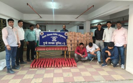 पिंपरी चिंचवड: गुन्हे शाखा युनिट ३ ची मोठी कारवाई; २ लाखांची विनापरवाना विदेशी दारू जप्त...!