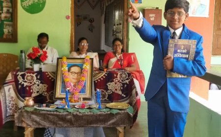 सुजाता कन्या विद्यालय अड्याळ येथे डॉ. बाबासाहेब आंबेडकर जयंतीचा कार्यक्रम मोठ्या उत्साहात संपन्न...