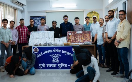 Crime Update || ५५० किमीचा थरारक पाठलाग! चाकणमधील मोठी ज्वेलरी चोरी उघड; पिंपरी-चिंचवड गुन्हे शाखेची गुजरात-राजस्थानमध्ये धडाकेबाज कारवाई..!
