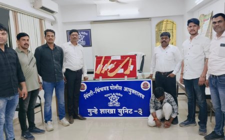BIG BREAKING : ​‘ऑपरेशन इंद्रायणी’: आळंदी घाटावर दहशत पसरवणाऱ्या दोघांच्या मुसक्या आवळल्या; कोयते-शस्त्रांचा जखीरा जप्त..!