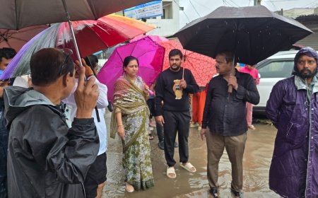 Rain Update || चाकणमध्ये मुसळधार पावसाचा फटका; नगराध्यक्षा व नगरसेवकांकडून पूरग्रस्त भागाची पाहणी व नागरिकांना धीर...!