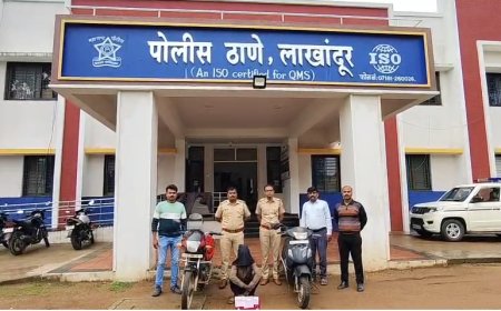 घरफोडी प्रकरणाचा पर्दाफाश - १ लाख ४८ हजारांचा मुद्देमाल जप्त - चोरटा जेरबंद.! लाखांदूर पोलिसांची कारवाई...