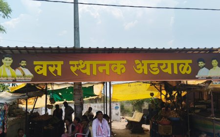 पवनी तालुक्यातील अड्याळ गावात बस स्टॉपचा अभाव.! उन्हात-पावसात प्रवाशांची फरफट...