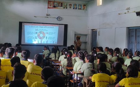 गांधी विद्यालय, पहेला येथे विद्यार्थ्यांना सायबर सुरक्षा व सामाजिक जनजागृतीचे मार्गदर्शन..