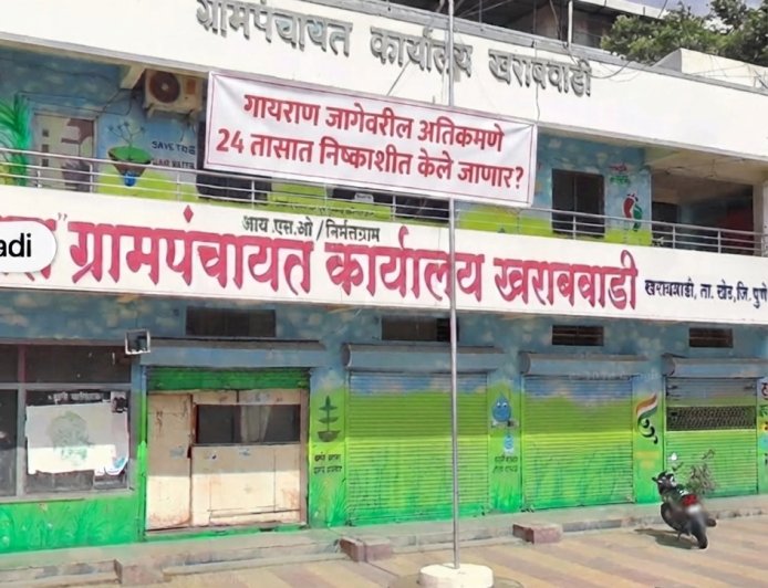 अतिक्रमण कारवाई || ​'शासन निर्णयावर प्रश्नचिन्ह? मुदत संपण्याआधीच खराबवाडीत गायरान अतिक्रमणावर २४ तासांचा फास..!'
