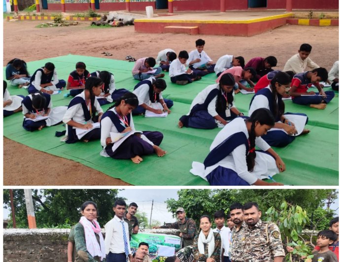 जागतिक निसर्ग संवर्धन दिनानिमित्त केसलवाडा येथे वृक्षारोपण व निबंध स्पर्धा...