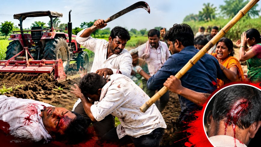 Crime Update || येलवाडीत शेतीच्या वादातून रक्तरंजित राडा: ट्रॅक्टरने रोटाव्हेटर फिरवण्यावरून कोयता अन् बांबूने तुंबळ हाणामारी; परस्परविरोधी गुन्हे दाखल, दोघांना अटक!